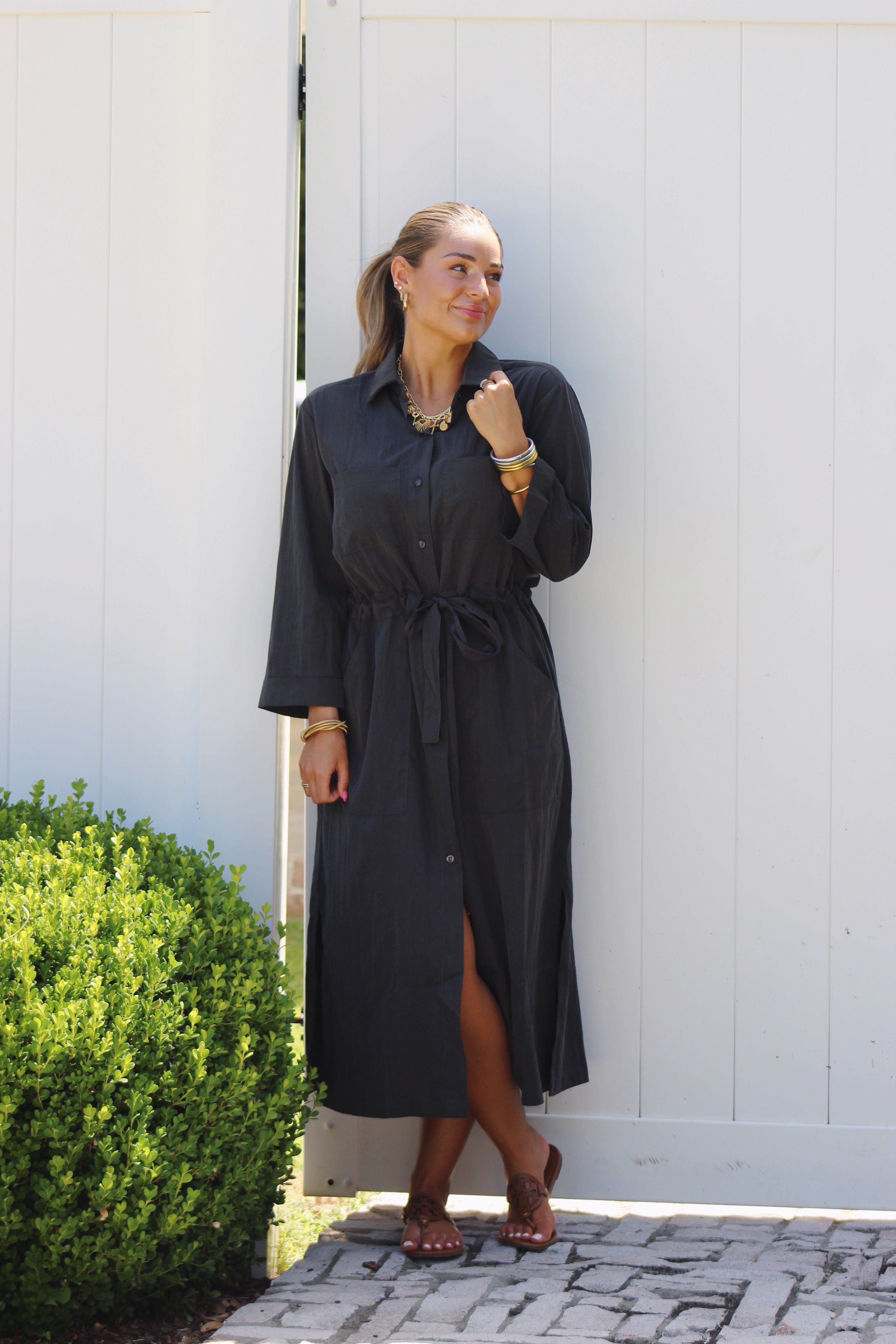 Stunning Charcoal Gray Dress The Vogue Villa Boutique Stunning Charcoal Gray Dress The Vogue Villa Boutique